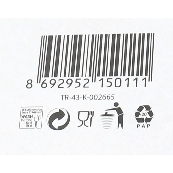 Lav Set 6 Vasos C/Asa 300 Cc Colección Vega (8 Cajas)