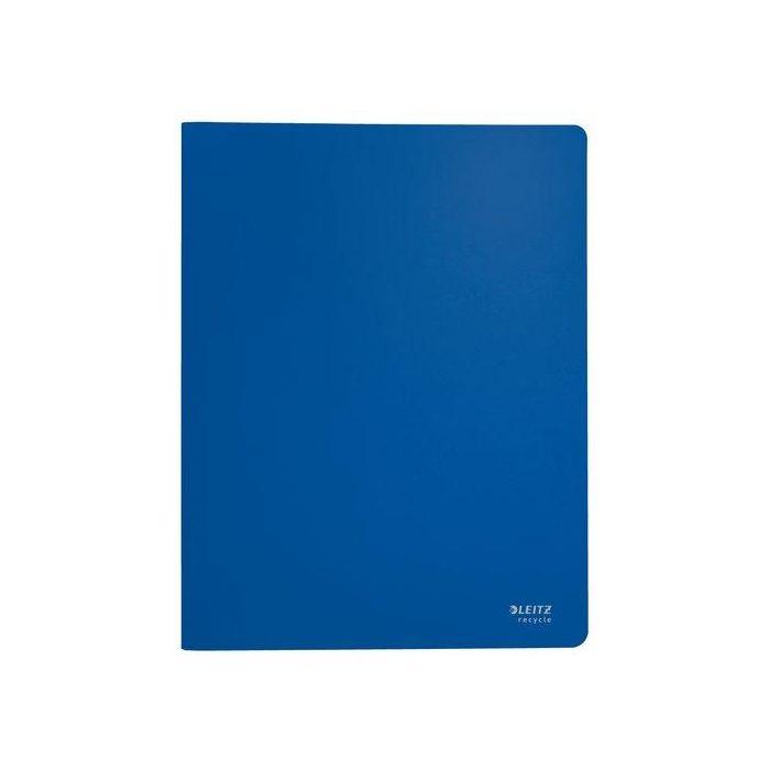 Leitz Carpeta Polipropileno con 20 Fundas A4 Recycle Azul 46760035
