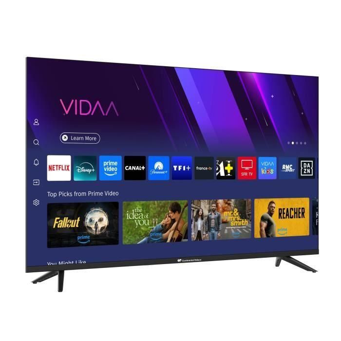 Continental Edison CELED43SVQLD25B6 Televisor QLED 43'' (109cm) UHD 4K Smart VIDAA, 3 HDMI, 2 USB 1