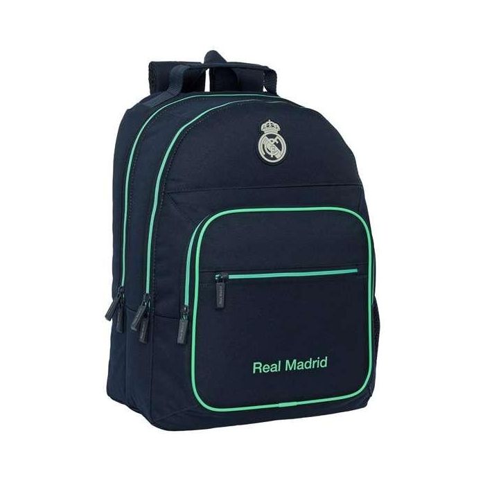Safta Mochila Doble Real Madrid 2ª Equipación 25/26 32x42x16cm Adaptable a Carro