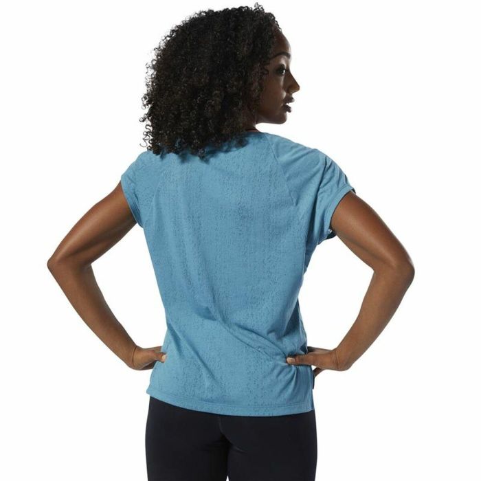 Camiseta para Mujer sin Mangas Reebok Burnout Azul XS 4 Camiseta para Mujer sin Mangas Reebok Burnout Azul XS 4