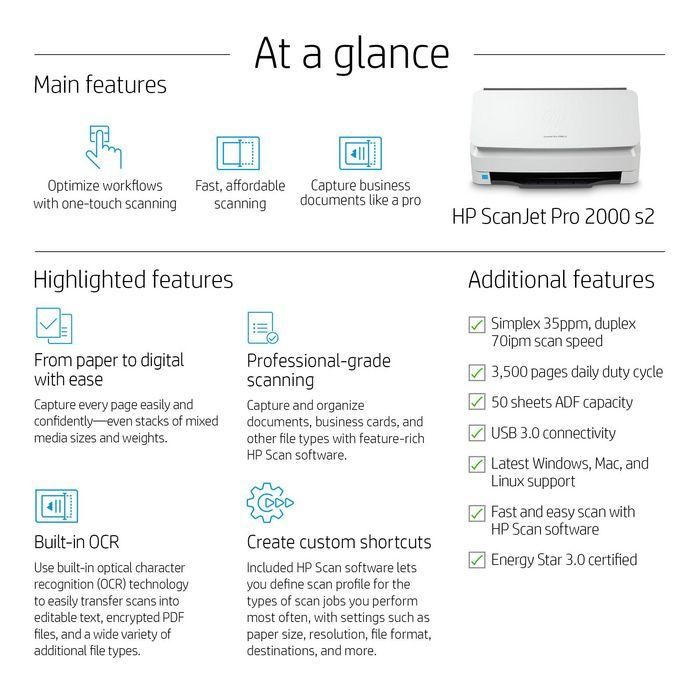 HP Scanjet Pro 2000 s2 14 HP Scanjet Pro 2000 s2 14