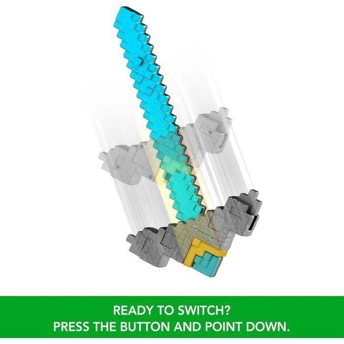 Espada Pico 2 En 1 Minecraft La Película Jfr72 Mattel 3 Espada Pico 2 En 1 Minecraft La Película Jfr72 Mattel 3