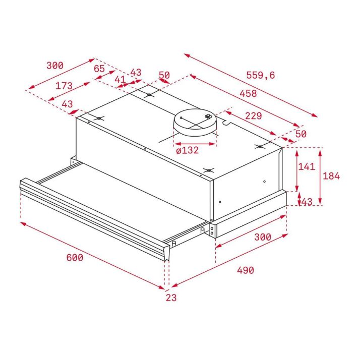 Campana Convencional Teka CNL6415BK 60 cm 385 m3/h 64 dB 110W 2 Campana Convencional Teka CNL6415BK 60 cm 385 m3/h 64 dB 110W 2