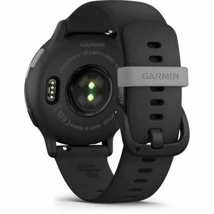 Garmin AAAAH39016 Reloj GPS Vivoactive 5, Smartwatch con WiFi, Pantalla 30.4mm (1.2"), Gris con Correa Negra 22