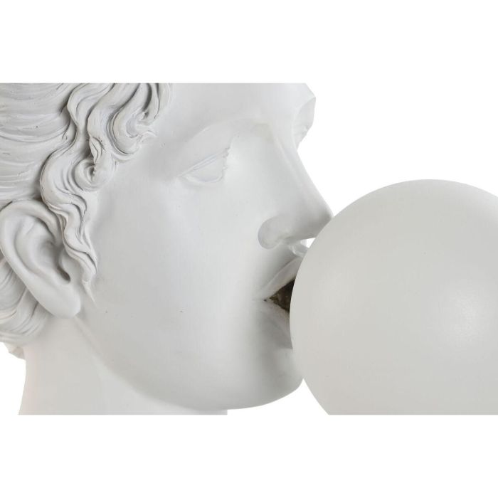 DKD Home Decor Lámpara de Sobremesa de Diseño Moderno, Color Blanco, Fabricada en Resina, Compatible Bombilla G9, Medidas 21x33x29 cm 4 DKD Home Decor Lámpara de Sobremesa de Diseño Moderno, Color Blanco, Fabricada en Resina, Compatible Bombilla G9, Medidas 21x33x29 cm 4