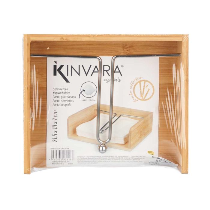 Servilletero Bambu Kinvara 21X7CM (8 Unidades) 1 Servilletero Bambu Kinvara 21X7CM (8 Unidades) 1