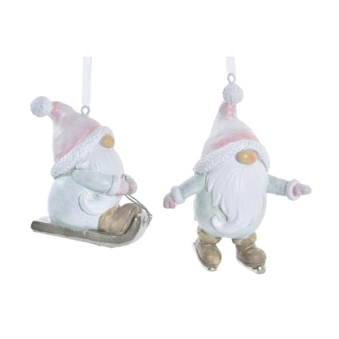 DKD Home Decor Decoración Colgante de Navidad Fantasía de Resina, Colores Surtidos, Pack de 8 Unidades, 4x9.5x7 cm 2 DKD Home Decor Decoración Colgante de Navidad Fantasía de Resina, Colores Surtidos, Pack de 8 Unidades, 4x9.5x7 cm 2