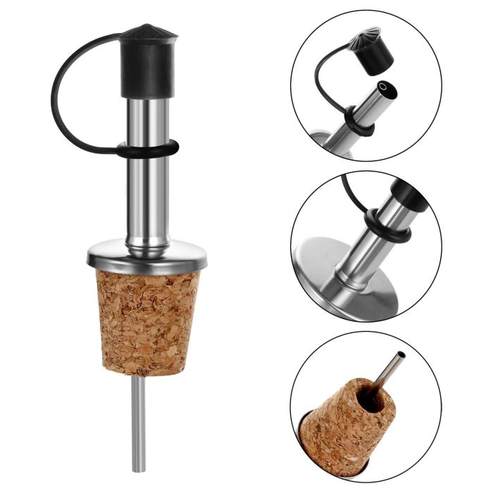 Set de 2 tapones vertedor Corchoss con tapa Quttin (24 Cajas) 4 Set de 2 tapones vertedor Corchoss con tapa Quttin (24 Cajas) 4