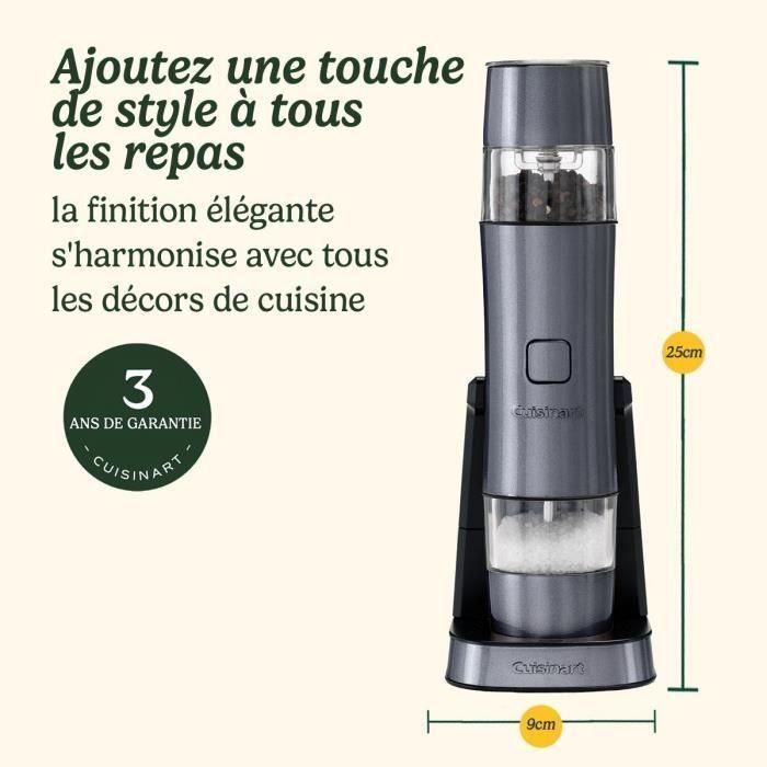 Cuisinart SG6BE CUI3030050152562 Salero y Pimentero Eléctrico Automático Recargable 20 min Azul Medianoche 5 Cuisinart SG6BE CUI3030050152562 Salero y Pimentero Eléctrico Automático Recargable 20 min Azul Medianoche 5