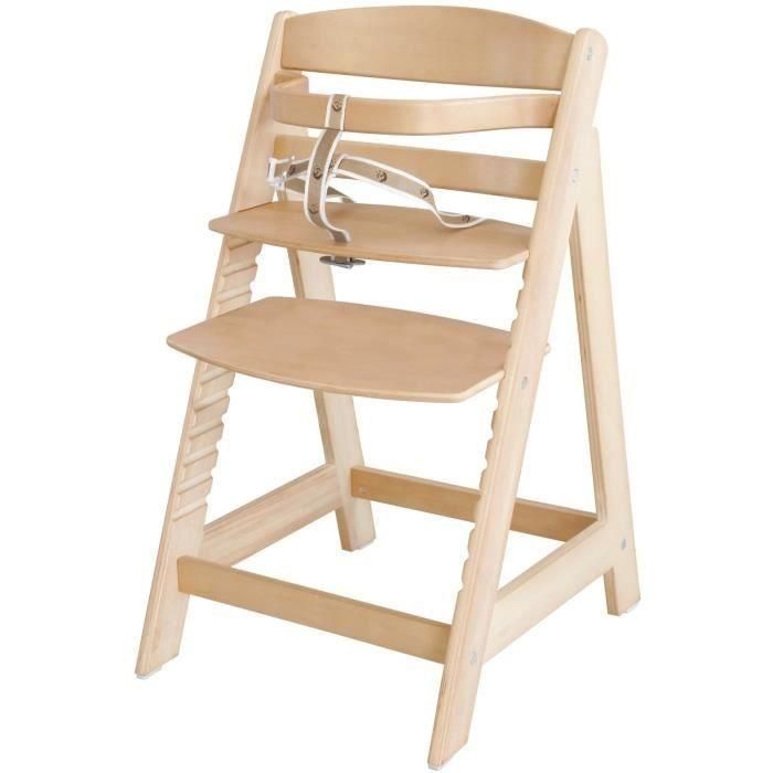 Trona de madera regulable Sit Up III - ROBA - Regulable en altura - Natural