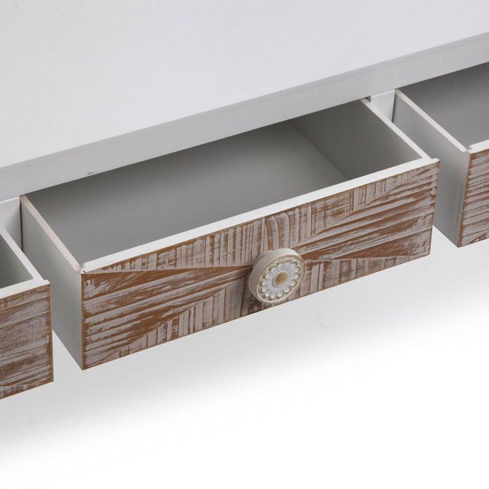 Versa Mesa Centro con 3 Cajones Sira, 110x60x41 cm, Madera MDF y Pino 1 Versa Mesa Centro con 3 Cajones Sira, 110x60x41 cm, Madera MDF y Pino 1