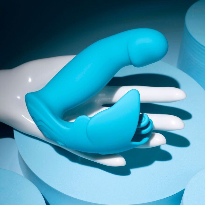 Vibrador Doble Estimulación Evolved Azul 12