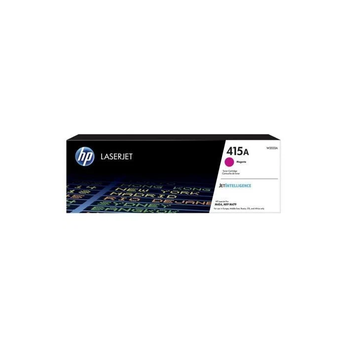HP Toner Magenta LaserJet Nº 415A para Impresoras M454 Series (Rendimiento 2.100 Copias)