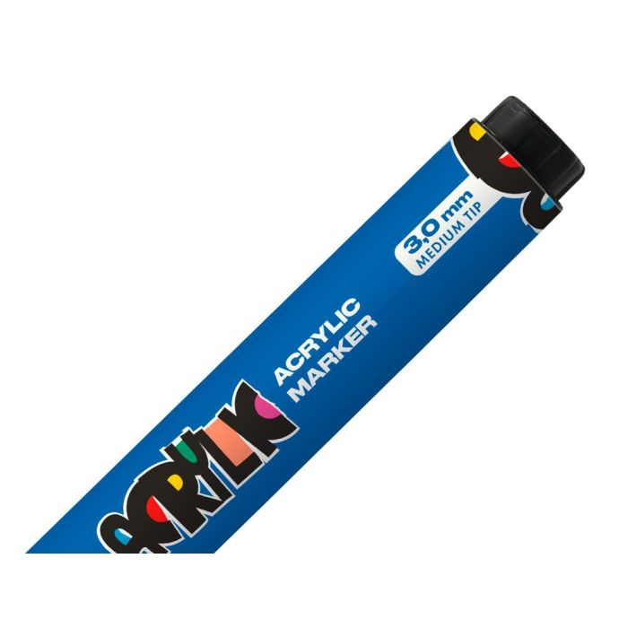 Rotulador Liderpapel Acrylic Base Agua Todo Tipo De Superficie Punta Redonda 3 mm Azul 3 Rotulador Liderpapel Acrylic Base Agua Todo Tipo De Superficie Punta Redonda 3 mm Azul 3