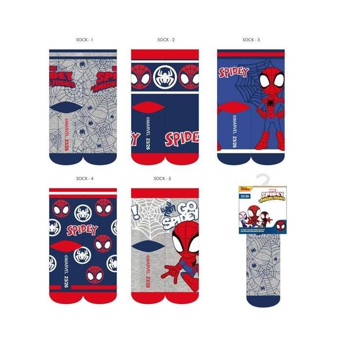 Cerdá Calcetines de Niño Spidey Pack Talla 31-34