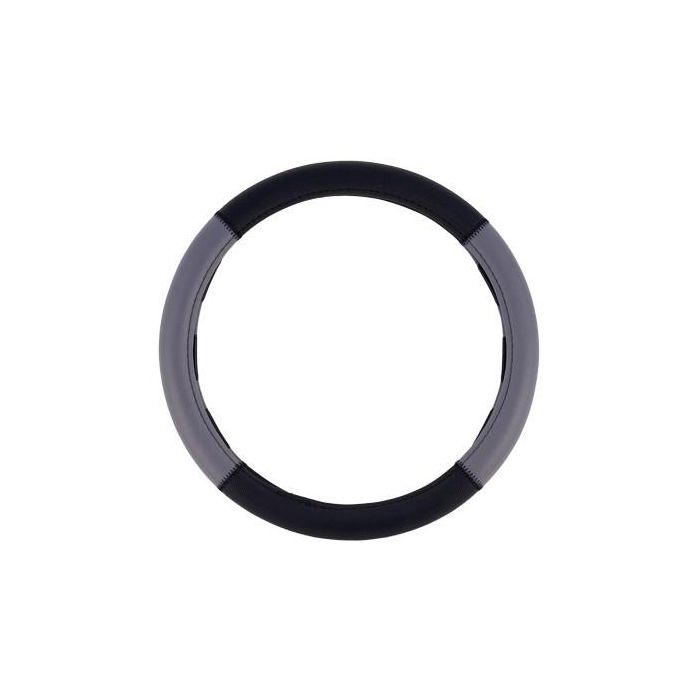 Abc Funda Volante Grip Negro-Gris Universal 1 Pieza 100% Poliéster Fácil Limpieza INT30168 4