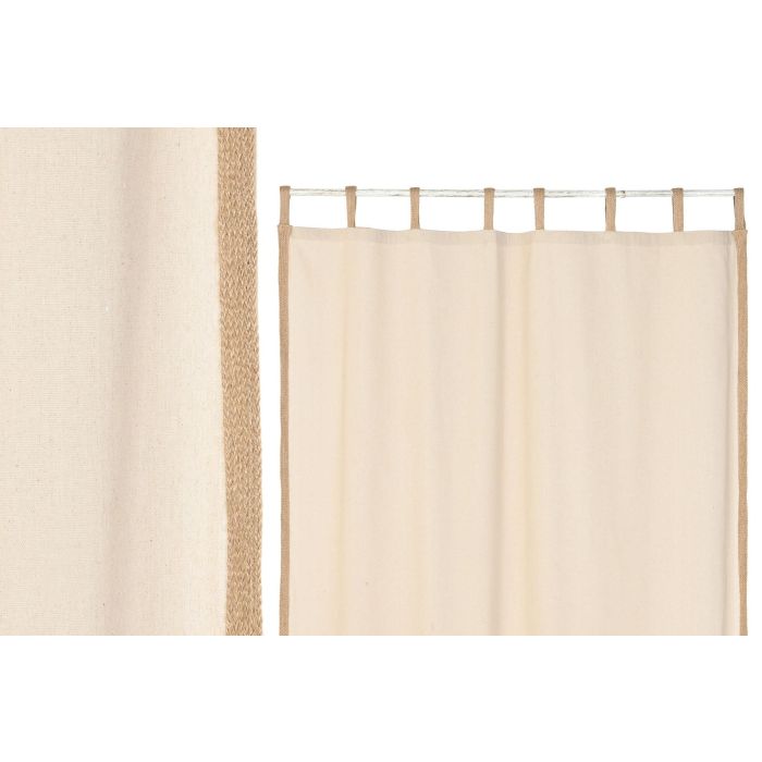 Cortina Cottage DKD Home Decor Natural 260 x 140 cm (2 Unidades) 0 Cortina Cottage DKD Home Decor Natural 260 x 140 cm (2 Unidades) 0