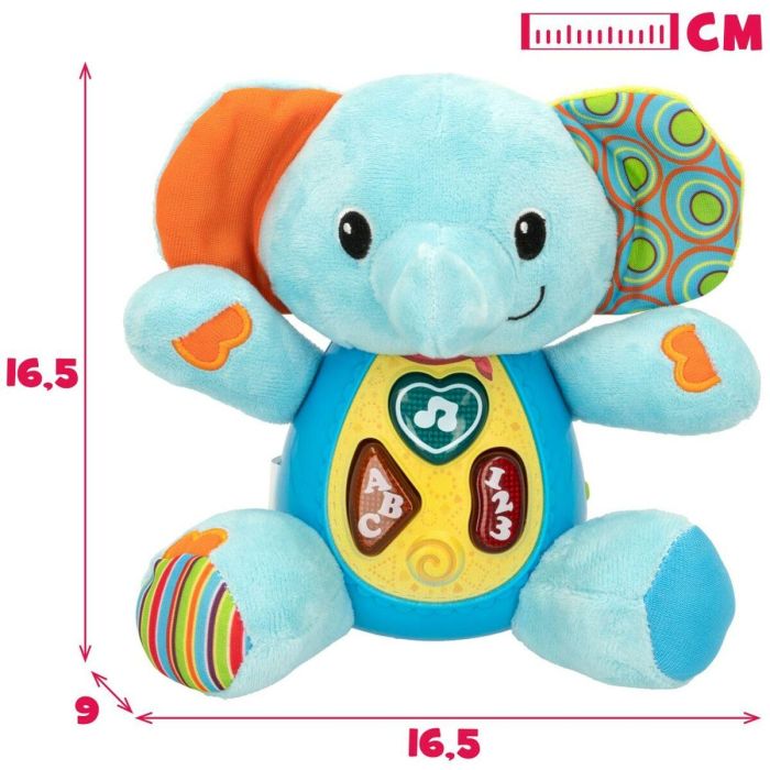 Peluche con Sonido Winfun Elefante 17 x 17,5 x 10 cm (6 Unidades) 1