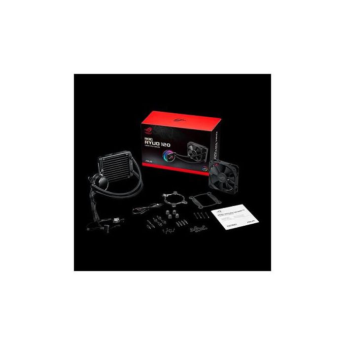 ASUS ROG RYUO 120 Refrigeración Líquida para Procesador 120mm 90RC0010-M0UAY0 Aluminio Cobre Plástico Caucho Negro Compatible LGA1700 LGA1151 AM4 TR4 6
