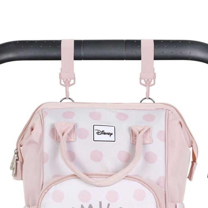 Disney Minnie Mouse Mochila de Maternidad para Bebé Salmón 4