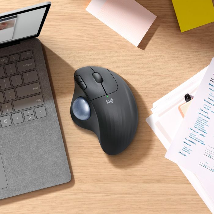 LOGITECH Raton Trackball Inalambrico ERGO M575/ Hasta 2000 DPI/ Blanco Crudo 8