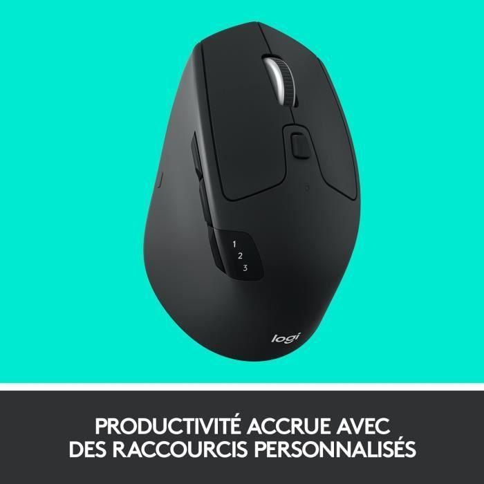 Logitech 910-004791 M720 Triathlon Mouse Inalámbrico RF + Bluetooth Multidispositivo para Oficina, 1000 DPI, Mano Derecha, Batería 24 Meses 2 Logitech 910-004791 M720 Triathlon Mouse Inalámbrico RF + Bluetooth Multidispositivo para Oficina, 1000 DPI, Mano Derecha, Batería 24 Meses 2