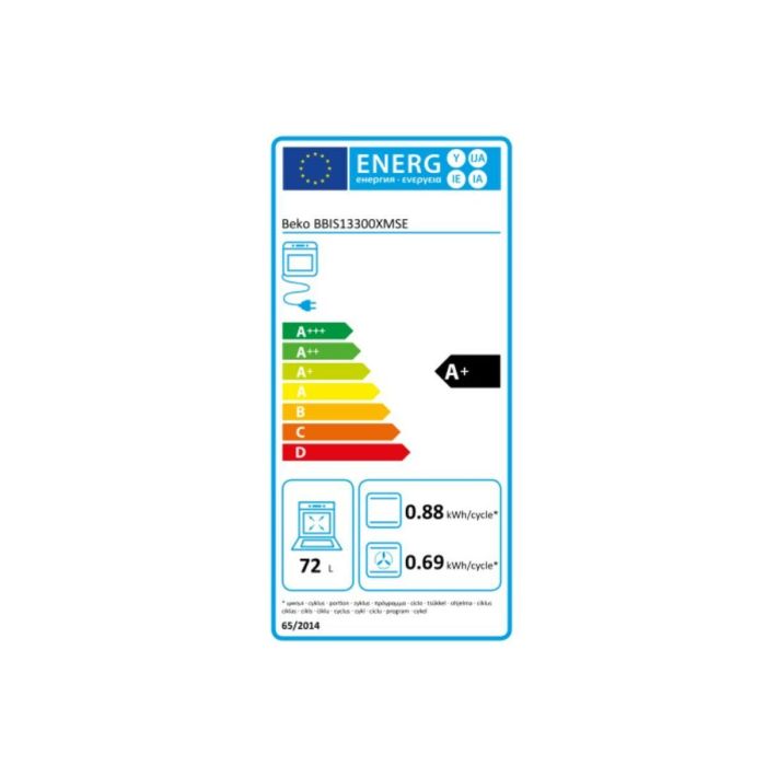 Horno Polivalente BEKO BBIS13300XMSE 72 L 3000 W 100 W 1 Horno Polivalente BEKO BBIS13300XMSE 72 L 3000 W 100 W 1