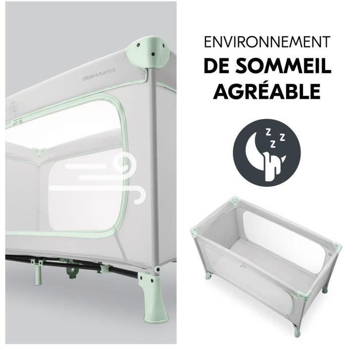 Hauck HAU1731647258466 Cuna de viaje Dream N Play Plus 60x120 cm Desde el nacimiento Plegable Azul polvoriento 5 Hauck HAU1731647258466 Cuna de viaje Dream N Play Plus 60x120 cm Desde el nacimiento Plegable Azul polvoriento 5