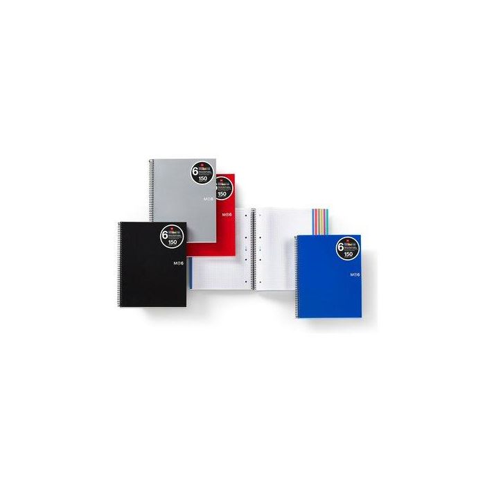 Bloc Miquelrius The Original Notebook 6 Micro.Tapa Pp A5 150H 70G Cuadric.5X5 Azul 5 unidades