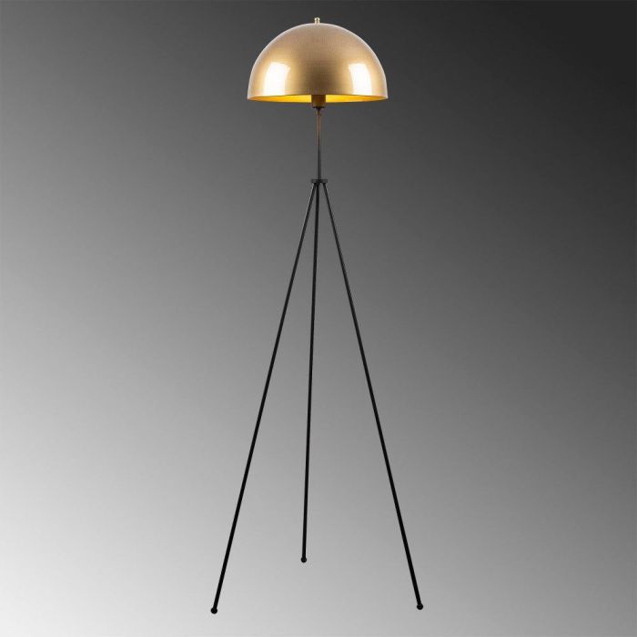 Lámpara de Pie de Estilo Moderno Orel, Color Oro y Negro, Con Casquillo 1xE27 (Bombilla No Incluida) [OPV-521SHN1528] 3