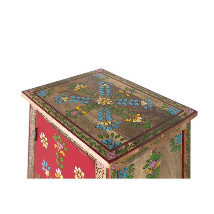 GINER Y COLOMER Mueble Auxiliar de Madera de Mango y MDF Pintado a Mano con Cajón y Puertas 3 GINER Y COLOMER Mueble Auxiliar de Madera de Mango y MDF Pintado a Mano con Cajón y Puertas 3
