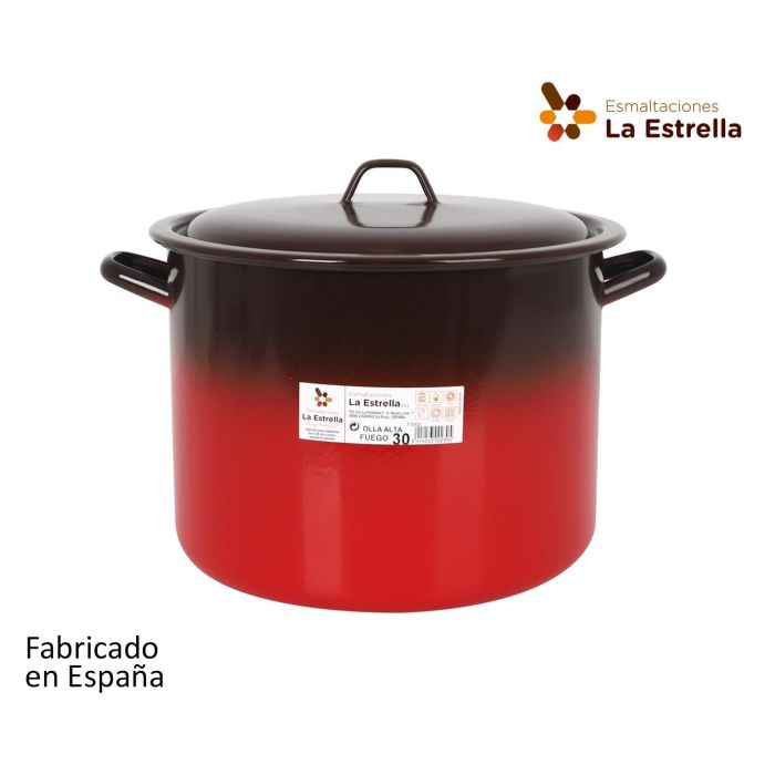 Olla Alta con Tapa 30 cm - 16L "Fuego" La Estrella (2 Unidades) Olla Alta con Tapa 30 cm - 16L "Fuego" La Estrella (2 Unidades)