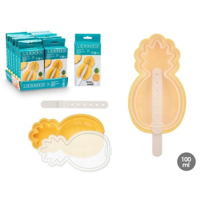 Molde Helado Piña 100Ml Leknes 17X3CM (24 Unidades) Molde Helado Piña 100Ml Leknes 17X3CM (24 Unidades)