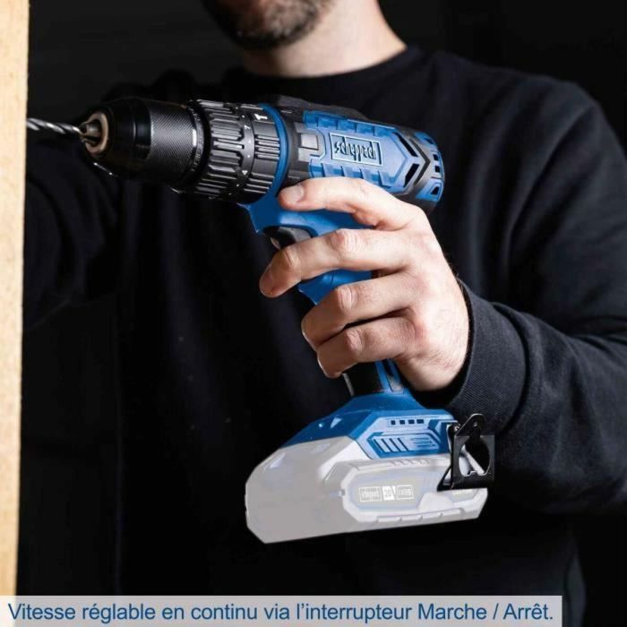 Scheppach C-CD45-X Taladro-destornillador de impacto 20V IXES, 45 Nm, Portabrocas 13mm (sin batería ni cargador) 3 Scheppach C-CD45-X Taladro-destornillador de impacto 20V IXES, 45 Nm, Portabrocas 13mm (sin batería ni cargador) 3
