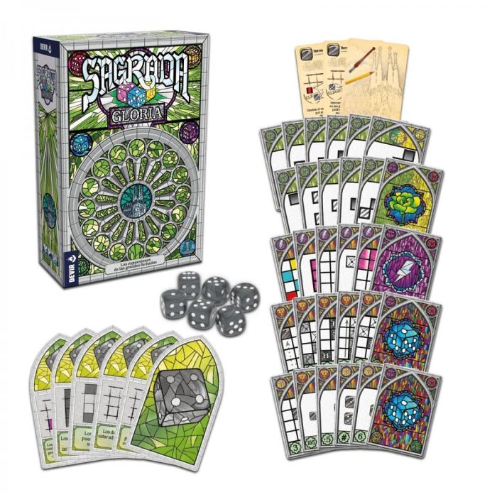 Devir Juego Mesa Sagrada Gloria - Expansión de Grandes Fachadas, Dados de Conflicto, Cartas de Pionero, 1-4 Jugadores, 45 Minutos, Edad 10+ 2 Devir Juego Mesa Sagrada Gloria - Expansión de Grandes Fachadas, Dados de Conflicto, Cartas de Pionero, 1-4 Jugadores, 45 Minutos, Edad 10+ 2