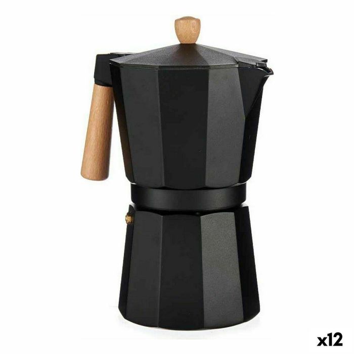 Cafetera Italiana A611BQ-12 T Marrón Negro Madera Aluminio 650 ml (12 Unidades) 0 Cafetera Italiana A611BQ-12 T Marrón Negro Madera Aluminio 650 ml (12 Unidades) 0