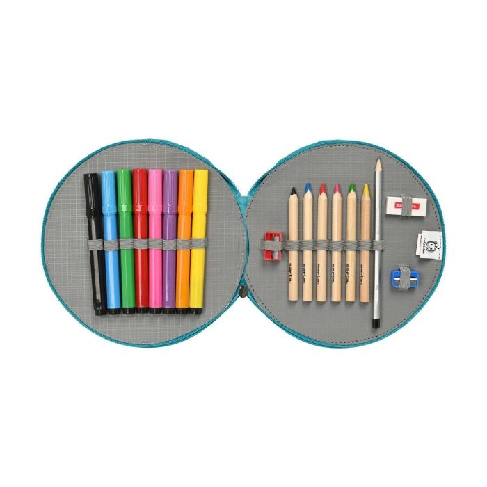 Plumier redondo 18 pcs. facil limpieza cocomelon "back to class" 21x3,5x 1 Plumier redondo 18 pcs. facil limpieza cocomelon "back to class" 21x3,5x 1