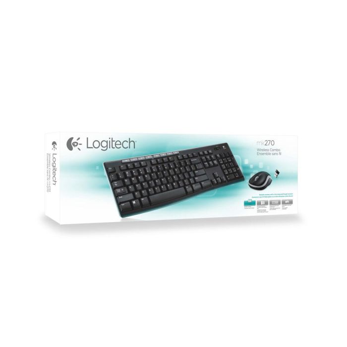 Teclado + Mouse Logitech Mk270 Wireless 1 Teclado + Mouse Logitech Mk270 Wireless 1
