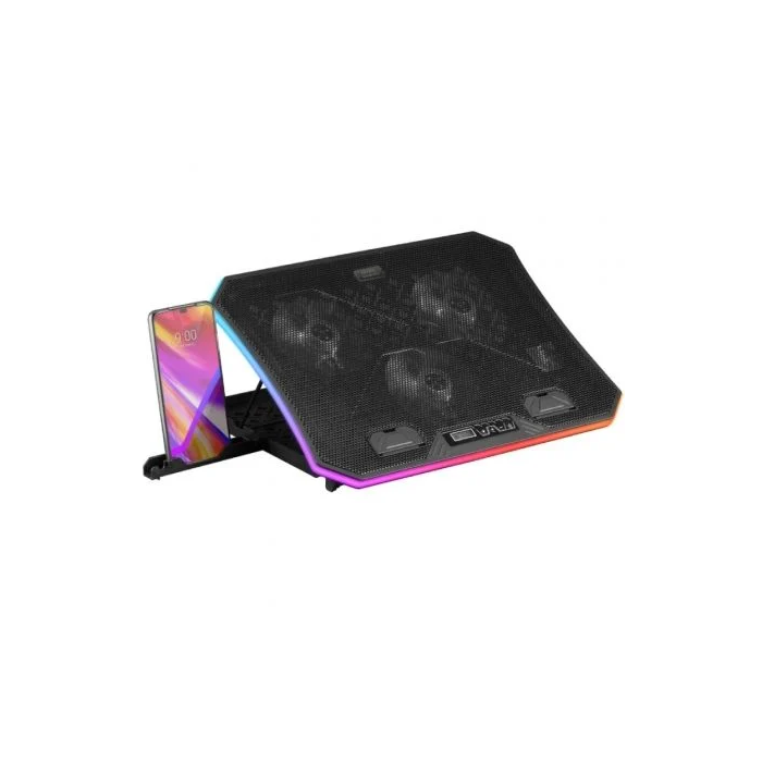 Mars Gaming Soporte Refrigerante MNBC6 XL para Portátiles hasta 19" con Iluminación LED ARGB y 3 Ventiladores