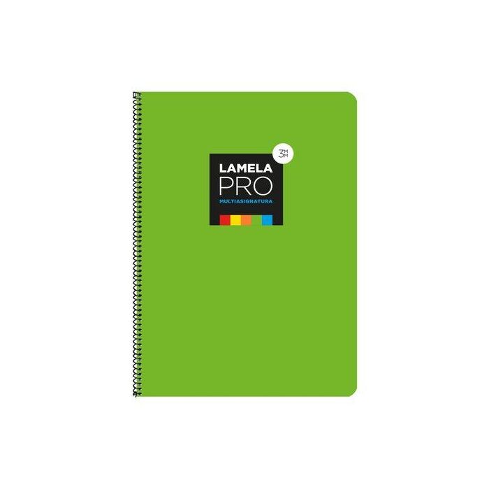 Lamela Bloc Tapa Extra Dura Fº 100H Cuadrovia 3 Mm Verde (5 Colores En Banda) (Set de 5)