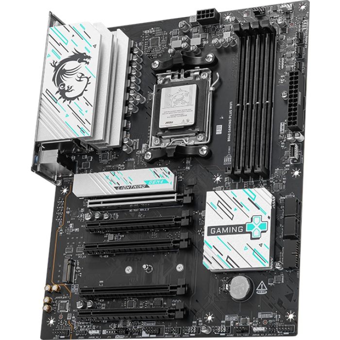 MSI 911-7E57-002 Placa Base B840 Gaming Plus WiFi para AMD AM5, 4x DDR5, USB Type-C, Wi-Fi 7, ATX 1 MSI 911-7E57-002 Placa Base B840 Gaming Plus WiFi para AMD AM5, 4x DDR5, USB Type-C, Wi-Fi 7, ATX 1