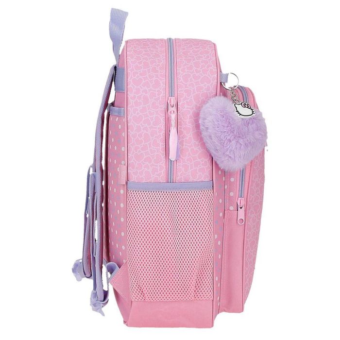 Mochila Hearts & Dots Hello Kitty 38cm adaptable 1 Mochila Hearts & Dots Hello Kitty 38cm adaptable 1
