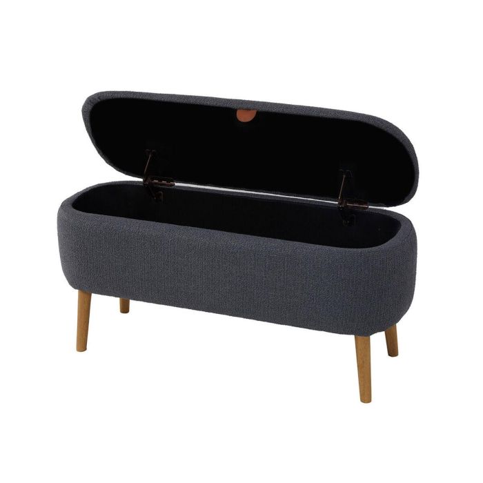 Pie de cama Versa Maniko Gris Madera Textil 37 X 44,5 X 94,5 CM 1