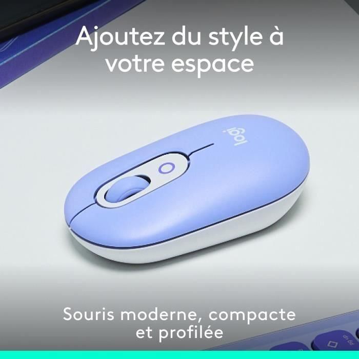 Logitech Ratón Inalámbrico Pop Mouse Lila - Alta Precisión, Personalizable, Multidispositivo 1 Logitech Ratón Inalámbrico Pop Mouse Lila - Alta Precisión, Personalizable, Multidispositivo 1