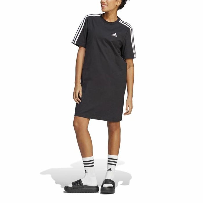Vestido Adidas 3S Boyfriend Single Negro 5