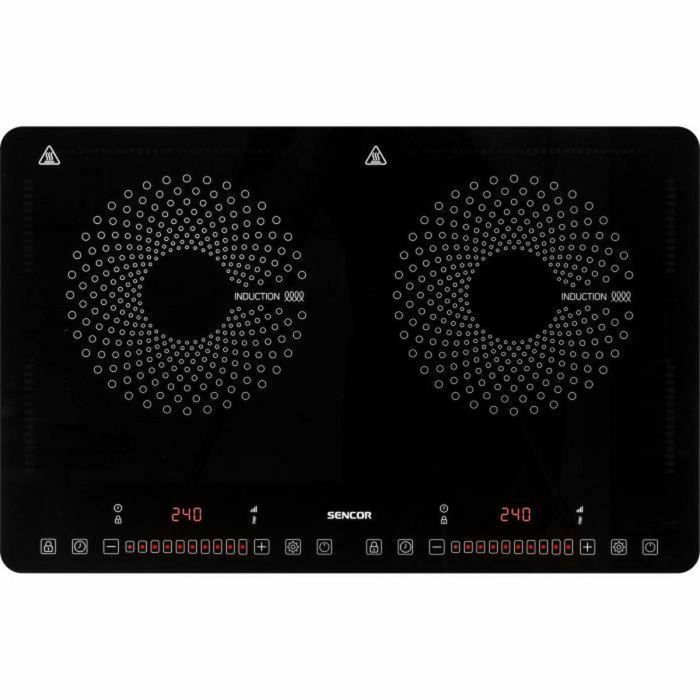 Placa de inducción - SENCOR - SCP 4501BK - 3400 W - 2 fuegos - Ultrafina - Negra 5 Placa de inducción - SENCOR - SCP 4501BK - 3400 W - 2 fuegos - Ultrafina - Negra 5