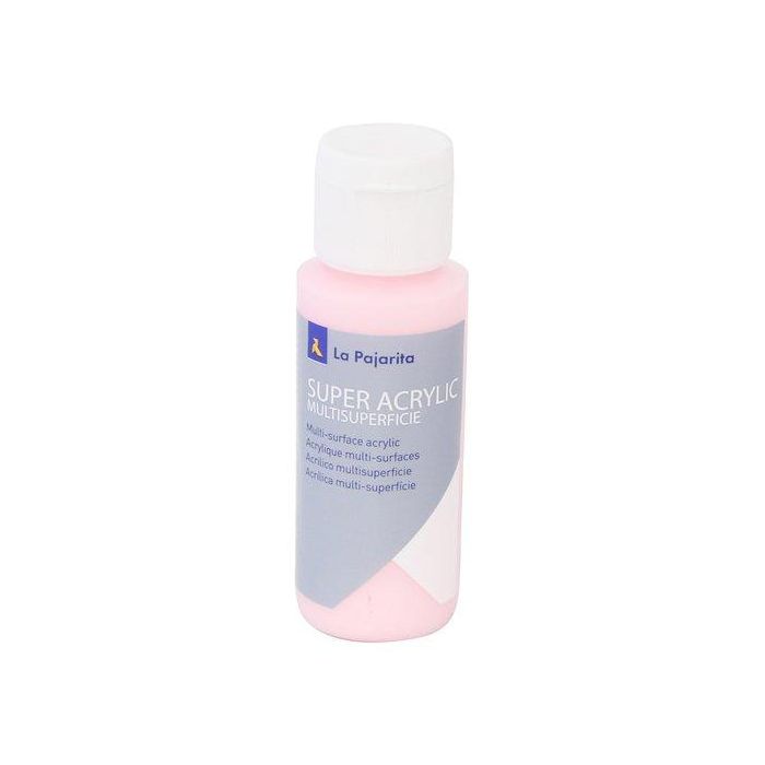 Pintura Acrilica La Pajarita 60 Ml (Bote) Rosa Bebe A-55 6 unidades