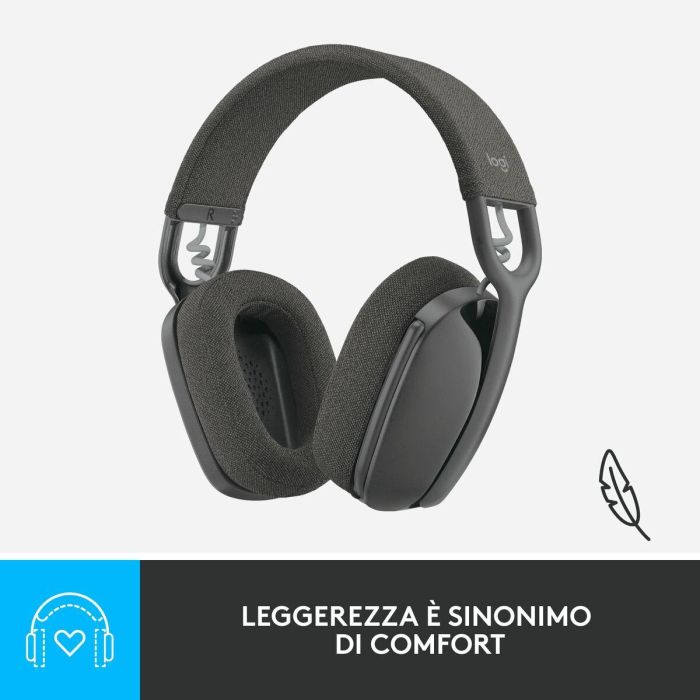 Logitech Auriculares Inalámbricos Zone Vibe con Micrófono - Negro 7 Logitech Auriculares Inalámbricos Zone Vibe con Micrófono - Negro 7