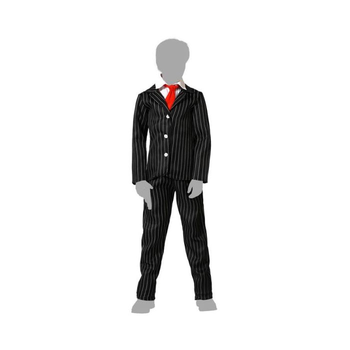 Disfraz Fantasma Negro Con Corbata Niño 7-9 Años 4 Disfraz Fantasma Negro Con Corbata Niño 7-9 Años 4
